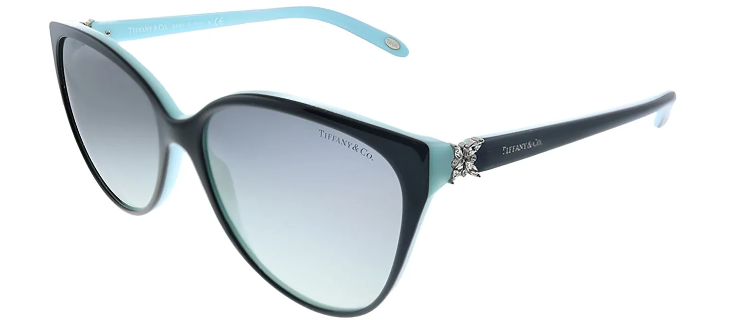 Tiffany & Co. TF 4089B 80553C Cat-Eye Plastic Black Sunglasses with Grey Gradient Lens sold by Gaffos product image thumbnail 2