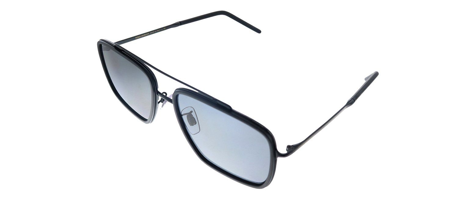 Dolce & Gabbana DG 2220 01/87 Square Metal Black Sunglasses with Grey Lens sold by Gaffos product image thumbnail 2