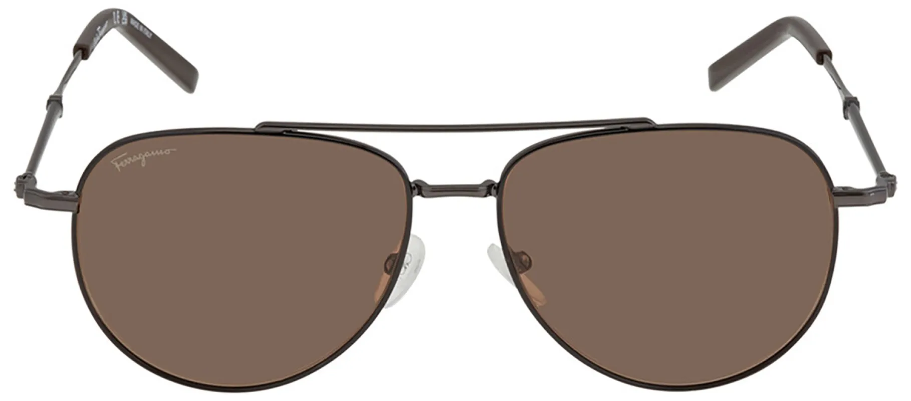 Salvatore Ferragamo SF 226S 021 Aviator Metal Black Sunglasses with Brown Lens sold by Gaffos