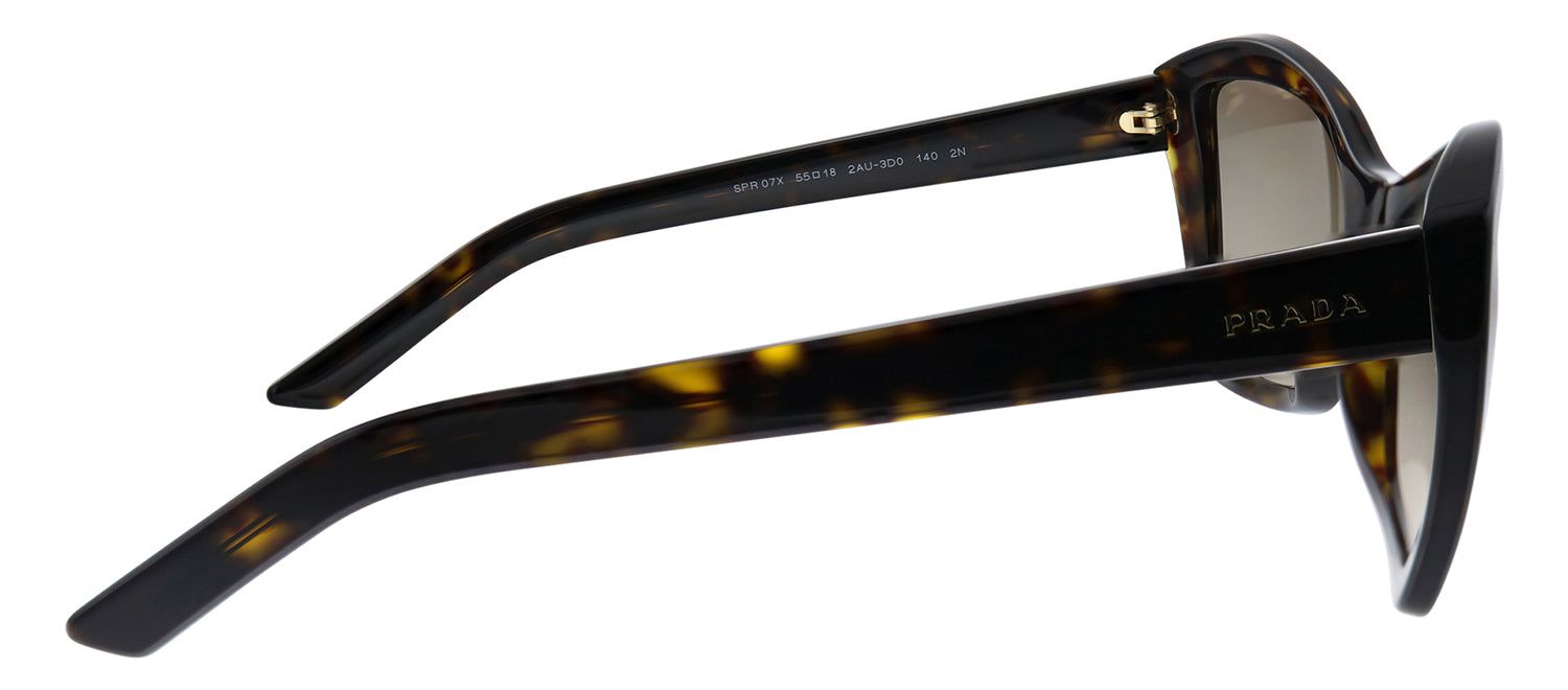 Prada PR 07XS 2AU3D0 Butterfly Plastic Havana Sunglasses with Brown Gradient Lens sold by Gaffos product image thumbnail 3