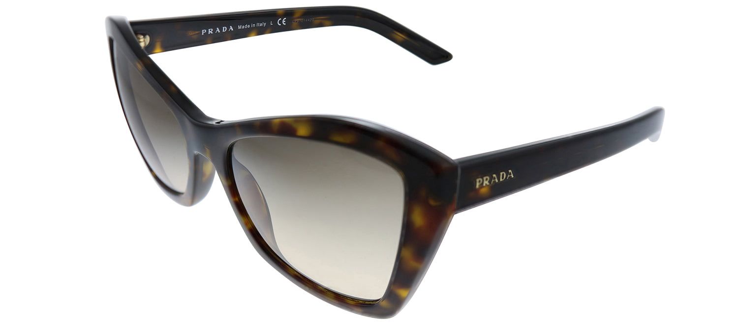 Prada PR 07XS 2AU3D0 Butterfly Plastic Havana Sunglasses with Brown Gradient Lens sold by Gaffos product image thumbnail 2