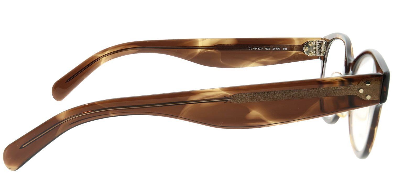 Celine CL 41437/F 07B Rectangle Plastic Brown Eyeglasses with Demo Lens sold by Gaffos product image thumbnail 3