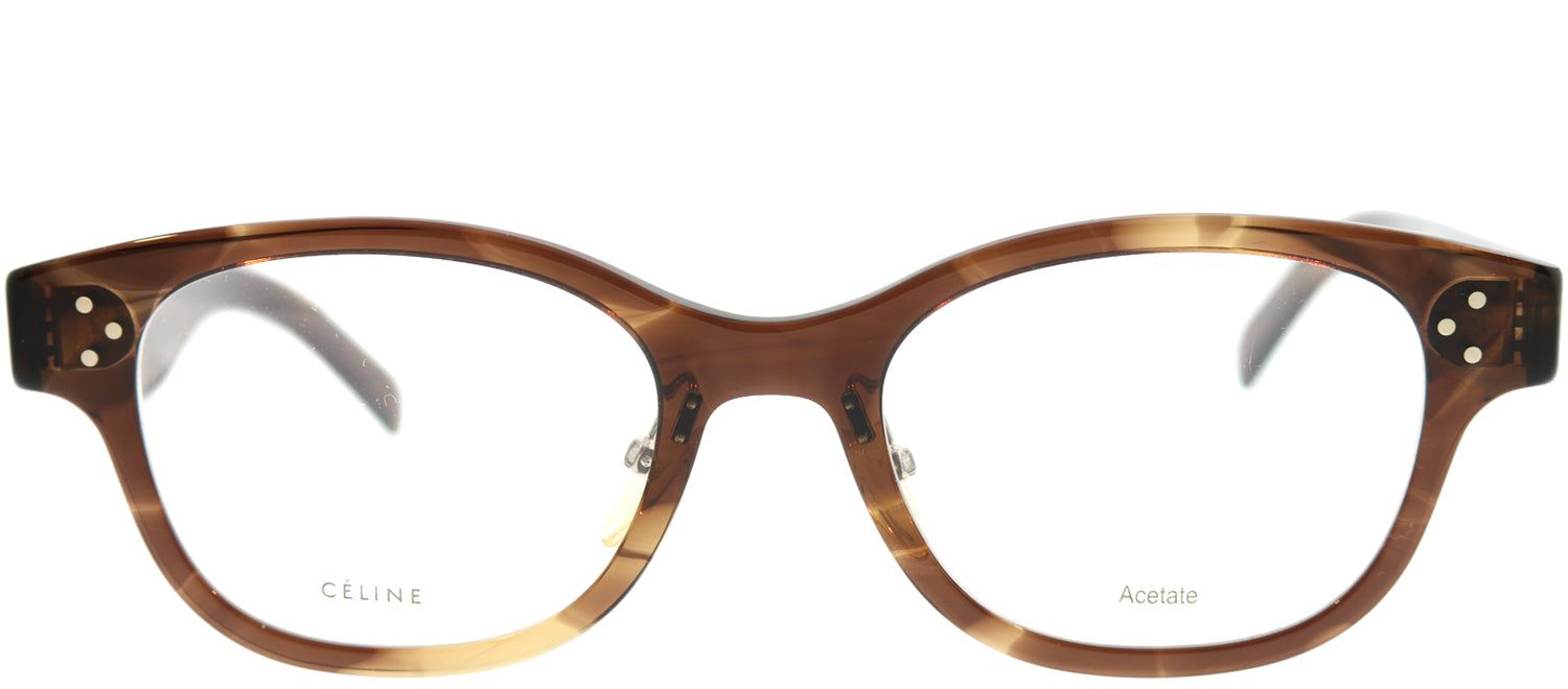 Celine CL 41437/F 07B Rectangle Plastic Brown Eyeglasses with Demo Lens sold by Gaffos