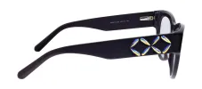 Swarovski SK 5214 081 Cat-eye Plastic Burgundy Eyeglasses with Logo Stamped Demo Lenses sold by Gaffos