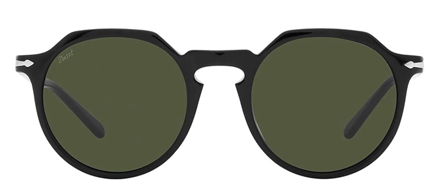 Persol PO 3281S 95/31 Phantos Plastic Black Sunglasses with Green Lens sold by Gaffos