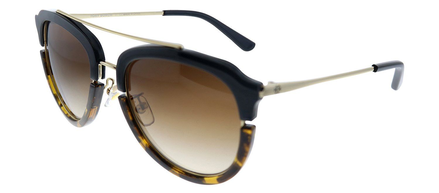 Tory Burch TY 6072 178413 Pilot Plastic Havana Sunglasses with Brown Gradient Lens sold by Gaffos product image thumbnail 2