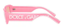 Dolce & Gabbana DG 6187 3262/5 Rectangle Plastic Pink Sunglasses with Pink Mirror Lens sold by Gaffos
