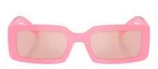 Dolce & Gabbana DG 6187 3262/5 Rectangle Plastic Pink Sunglasses with Pink Mirror Lens sold by Gaffos