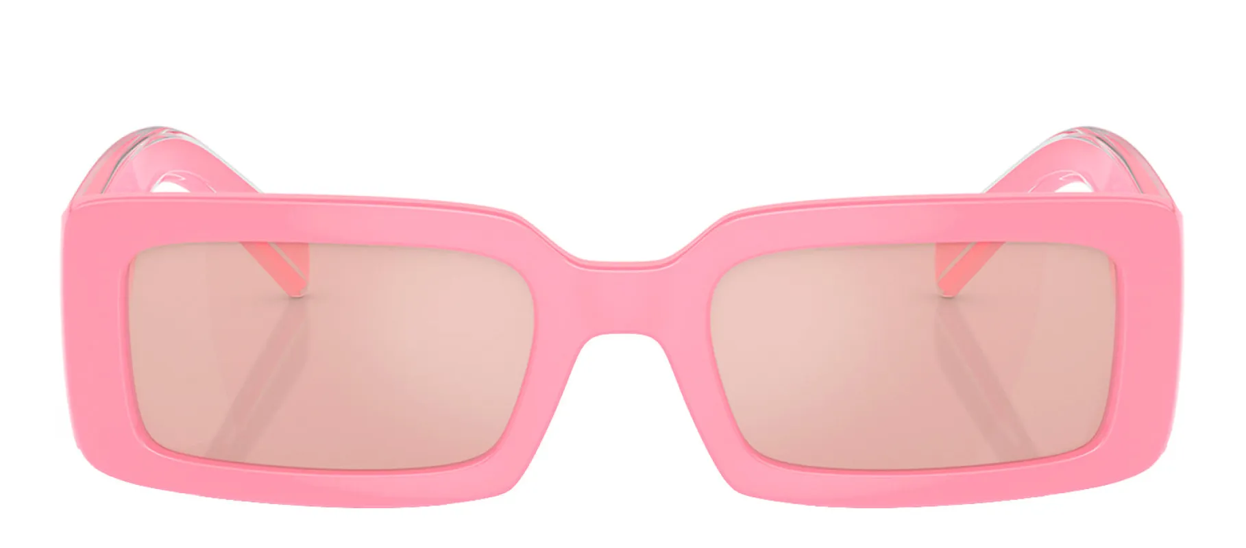 Dolce & Gabbana DG 6187 3262/5 Rectangle Plastic Pink Sunglasses with Pink Mirror Lens sold by Gaffos