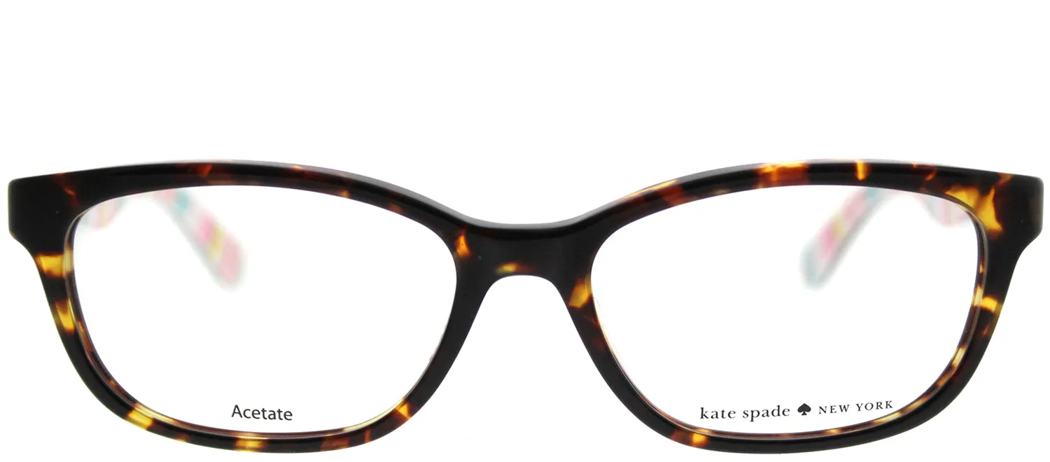 Kate Spade KS Brylie RNL Rectangle Plastic Tortoise/ Havana Eyeglasses with Demo Lens sold by Gaffos
