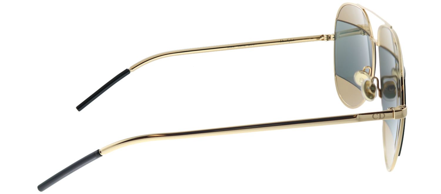 Dior Split1 000 DC Aviator Metal Gold Sunglasses with Silver Mirror Lens sold by Gaffos product image thumbnail 3