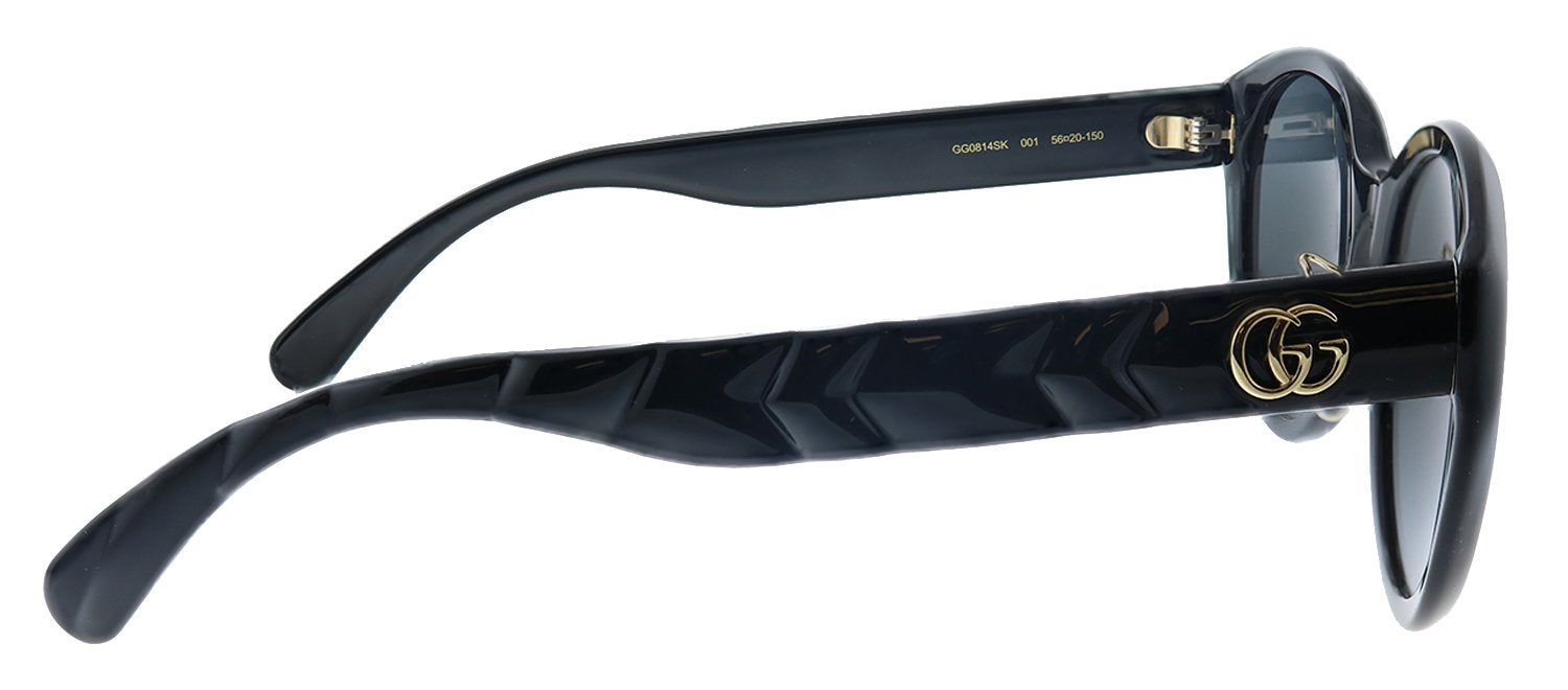Gucci GG 0814SK 001 Cat-Eye Acetate Black Sunglasses with Grey Lens sold by Gaffos product image thumbnail 3