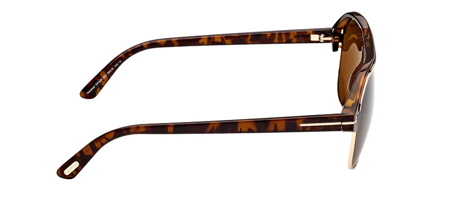 Tom Ford Marshall TF 929 52J Aviator Plastic Havana Sunglasses with Brown Lens sold by Gaffos product image thumbnail 2