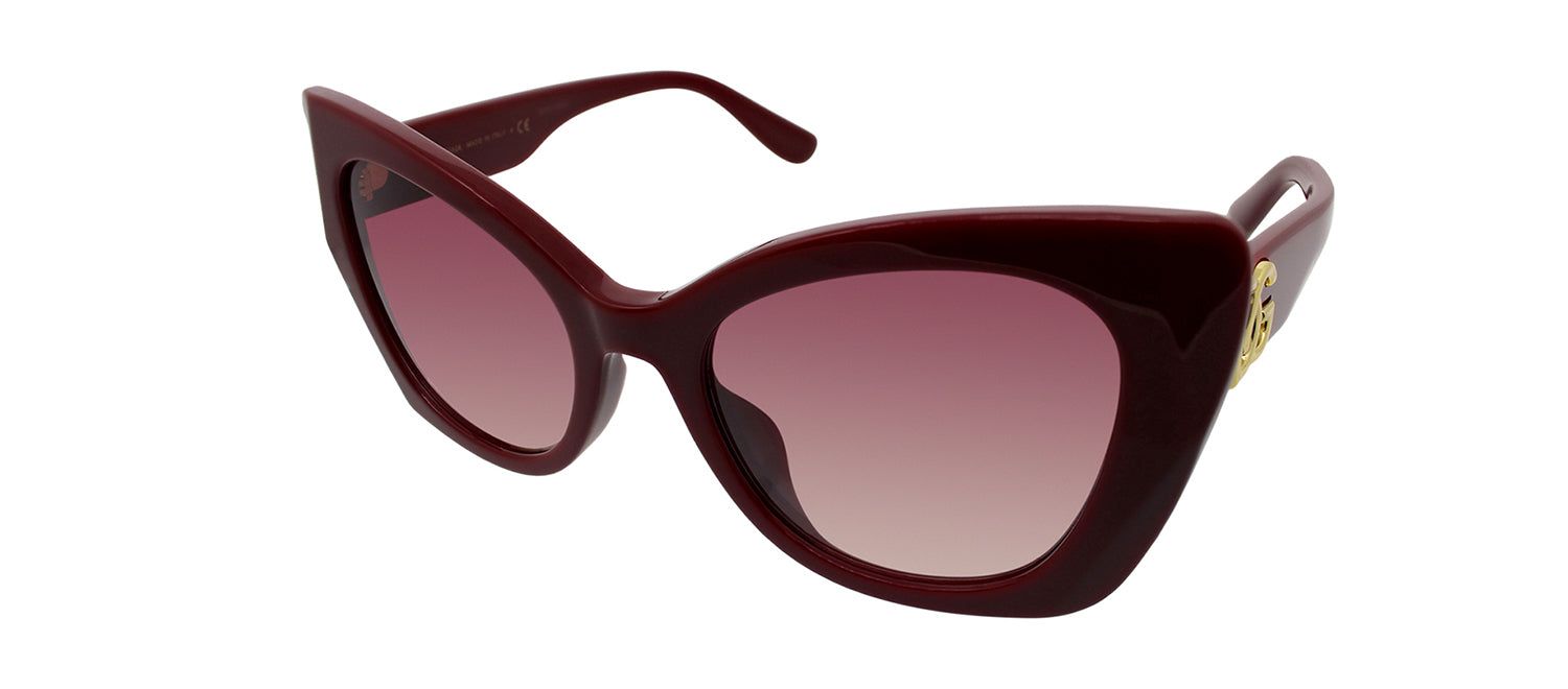 Dolce & Gabbana DG 4405F 30918H Cat-Eye Plastic Burgundy Sunglasses with Red Gradient Lens sold by Gaffos