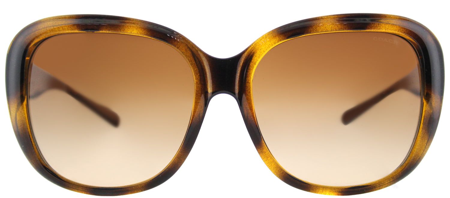 Coach HC 8207 539413 Square Plastic Tortoise/ Havana Sunglasses with Brown Gradient Lens sold by Gaffos