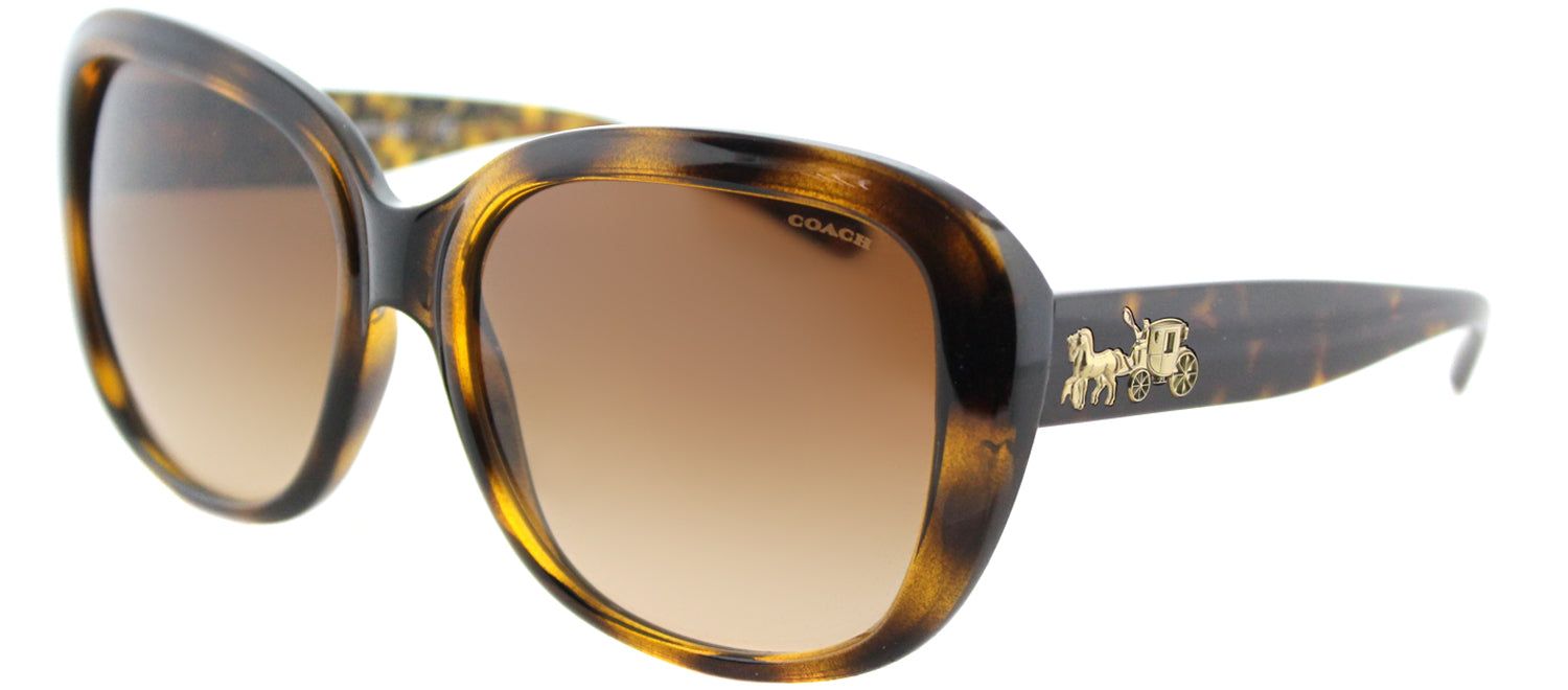 Coach HC 8207 539413 Square Plastic Tortoise/ Havana Sunglasses with Brown Gradient Lens sold by Gaffos product image thumbnail 2