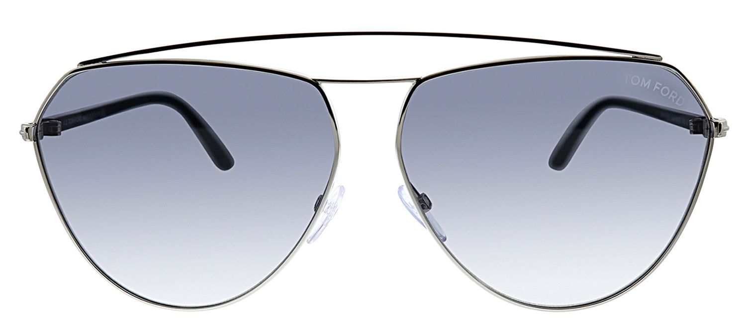 Tom Ford FT 0681 16B Pilot Metal Silver Sunglasses with Grey Gradient Lens sold by Gaffos
