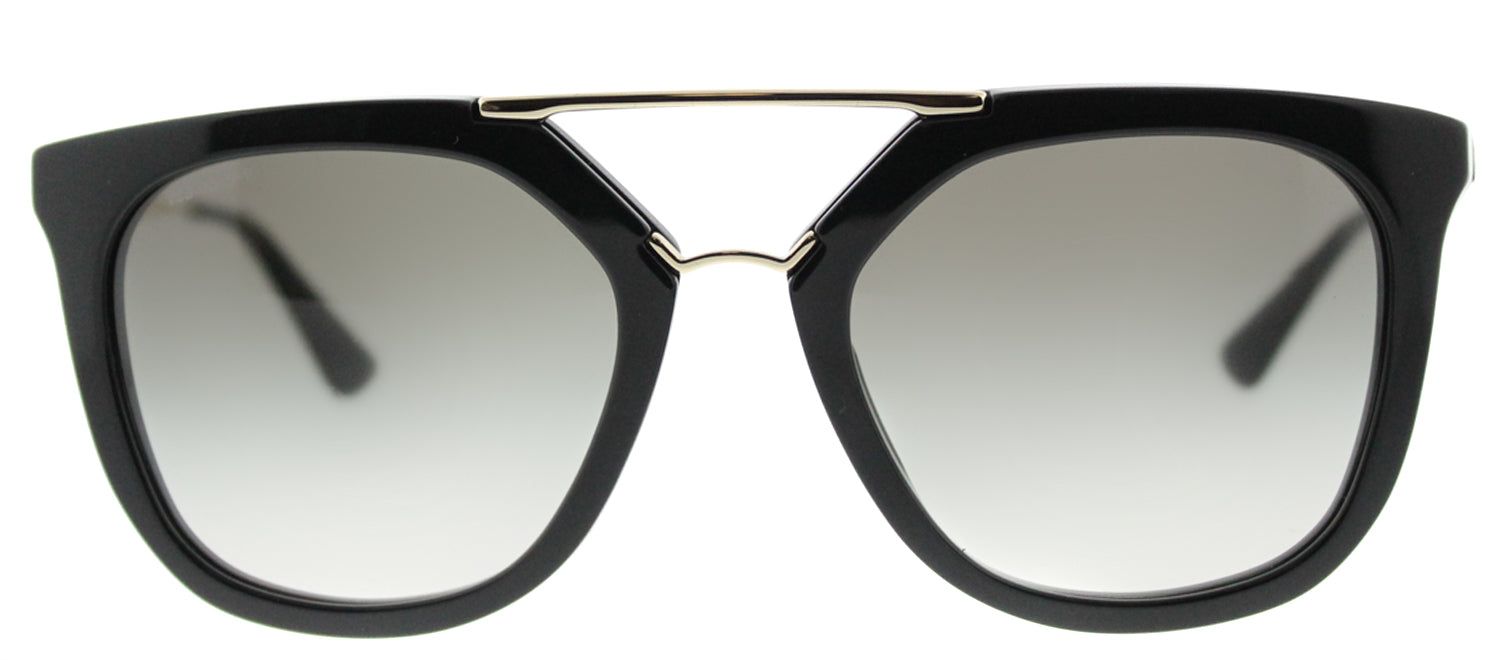 Prada PR 13QS 1AB0A7 Cat-Eye Plastic Black Sunglasses with Grey Gradient Lens sold by Gaffos