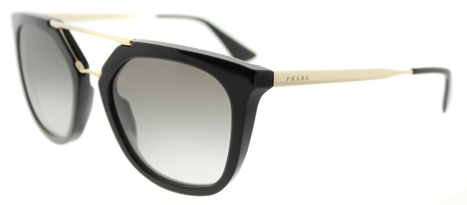 Prada PR 13QS 1AB0A7 Cat-Eye Plastic Black Sunglasses with Grey Gradient Lens sold by Gaffos product image thumbnail 2