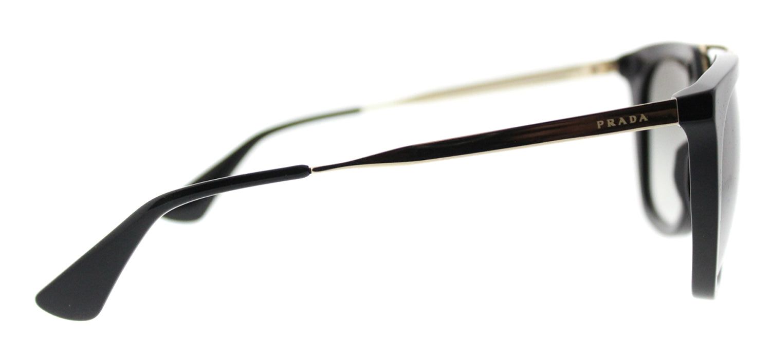 Prada PR 13QS 1AB0A7 Cat-Eye Plastic Black Sunglasses with Grey Gradient Lens sold by Gaffos product image thumbnail 3