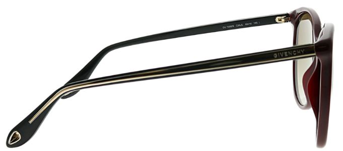 Givenchy GV 7095 C9A Oval Plastic Burgundy/ Red Sunglasses with Brown Photochromatic Lens sold by Gaffos