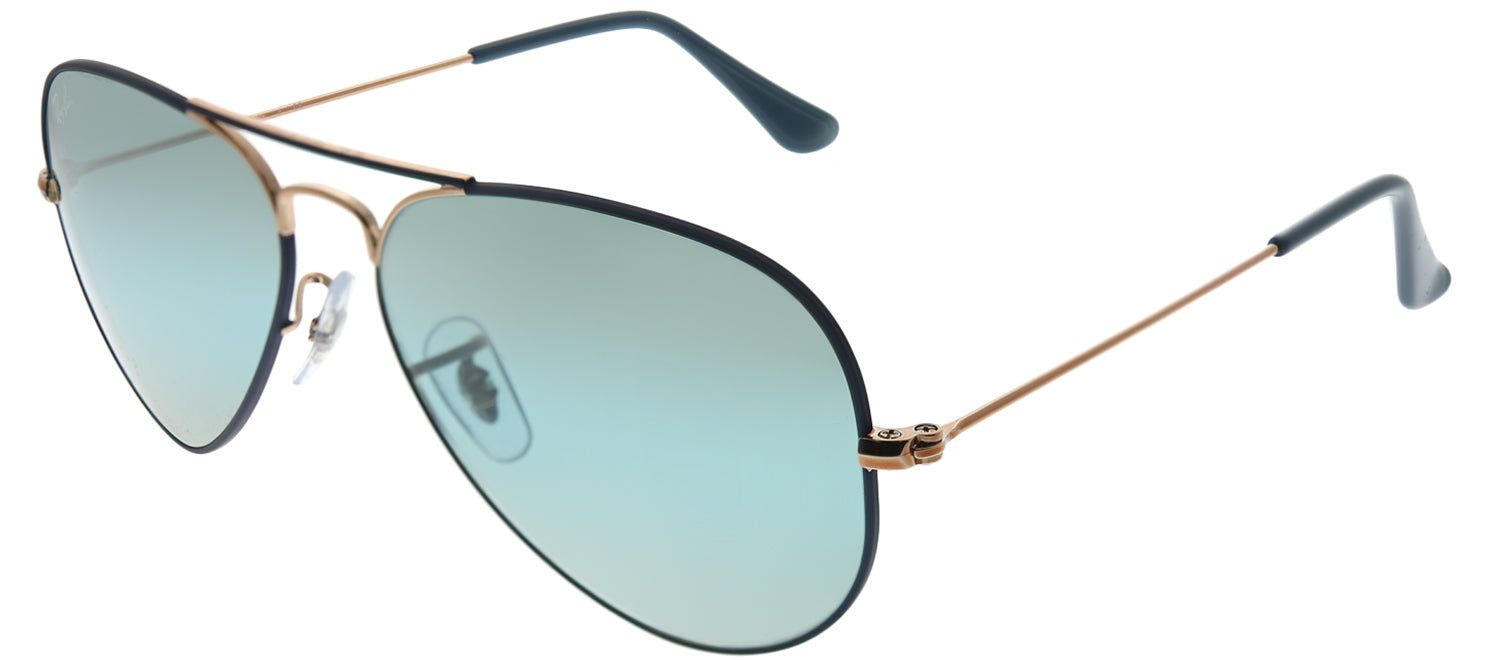 Ray-Ban RB 3025 9156AJ Aviator Metal Bronze Sunglasses with Blue Gradient Mirror Lens sold by Gaffos product image thumbnail 2