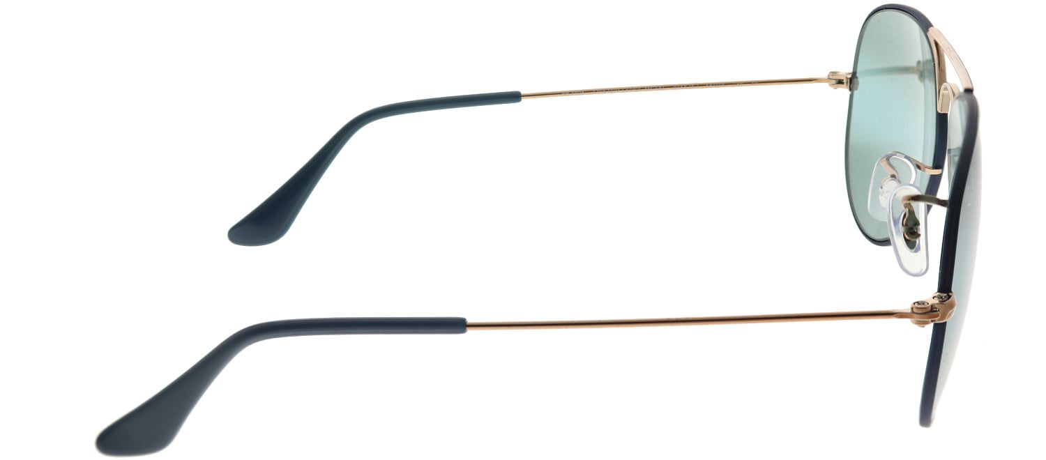 Ray-Ban RB 3025 9156AJ Aviator Metal Bronze Sunglasses with Blue Gradient Mirror Lens sold by Gaffos product image thumbnail 3