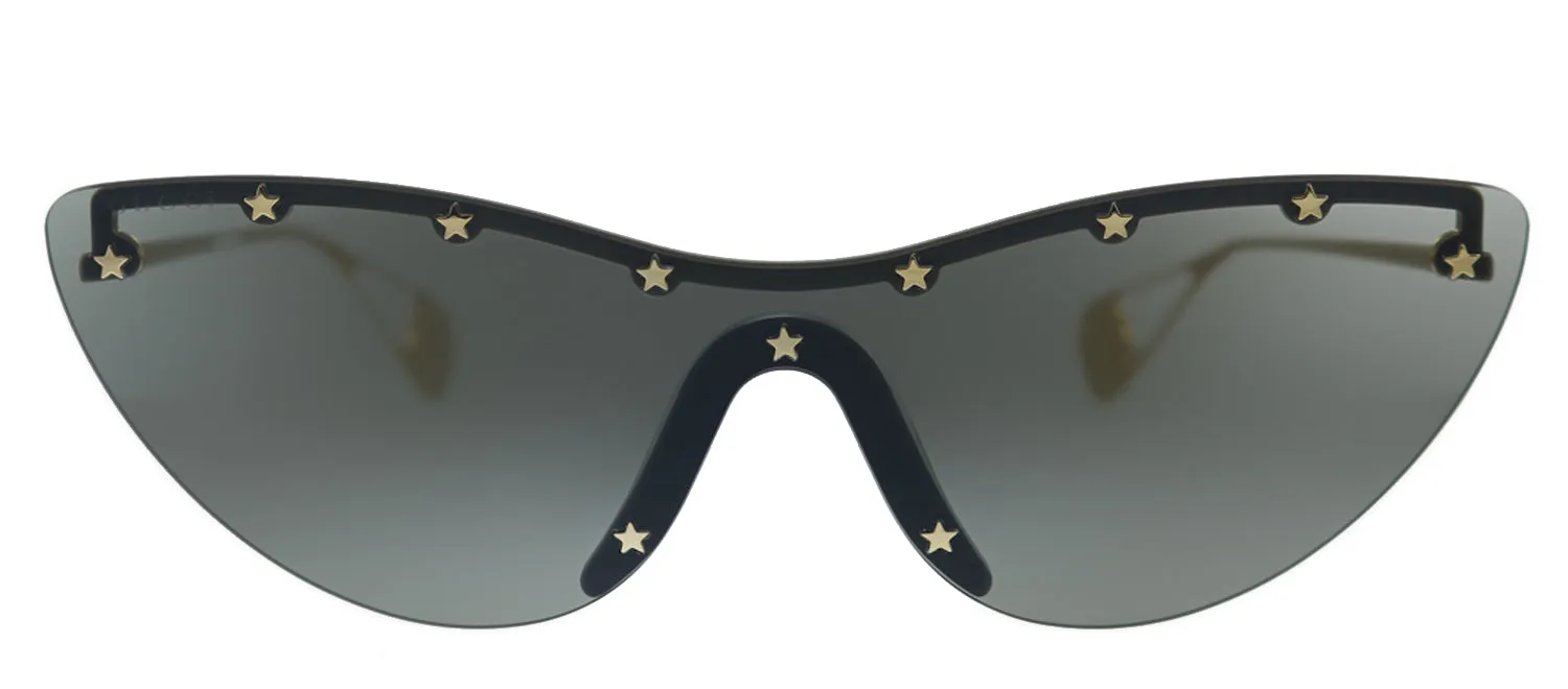 Gucci GG 0666S 001 Cat-Eye Metal Gold Sunglasses with Grey Lens sold by Gaffos