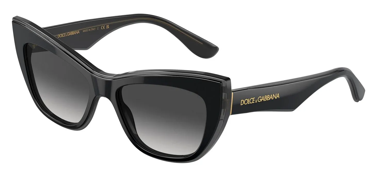 Dolce & Gabbana DG 4417 32468G Cat-Eye Plastic Grey Sunglasses with Grey Gradient Lens sold by Gaffos