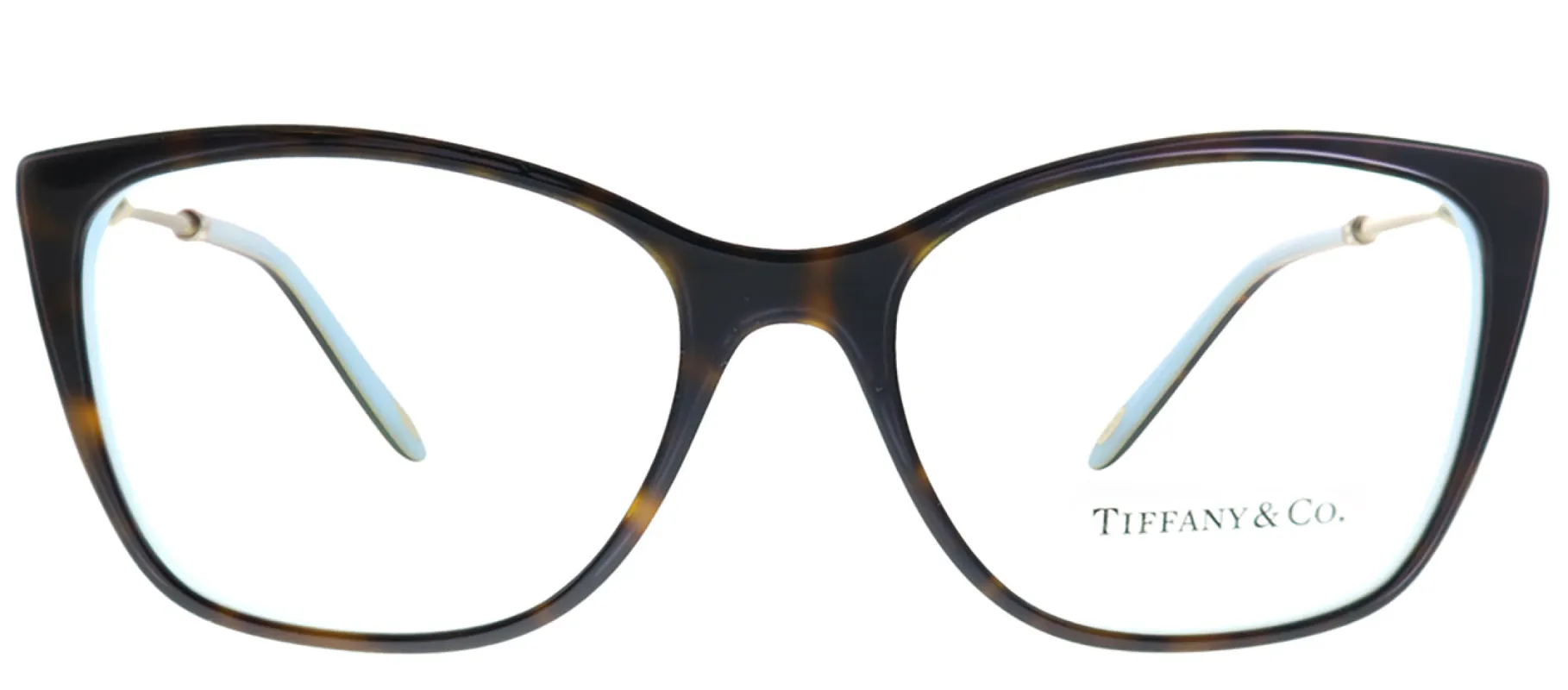 Tiffany & Co. TF 2160B 8134 Square Plastic Havana Eyeglasses with Logo Stamped Demo Lenses sold by Gaffos