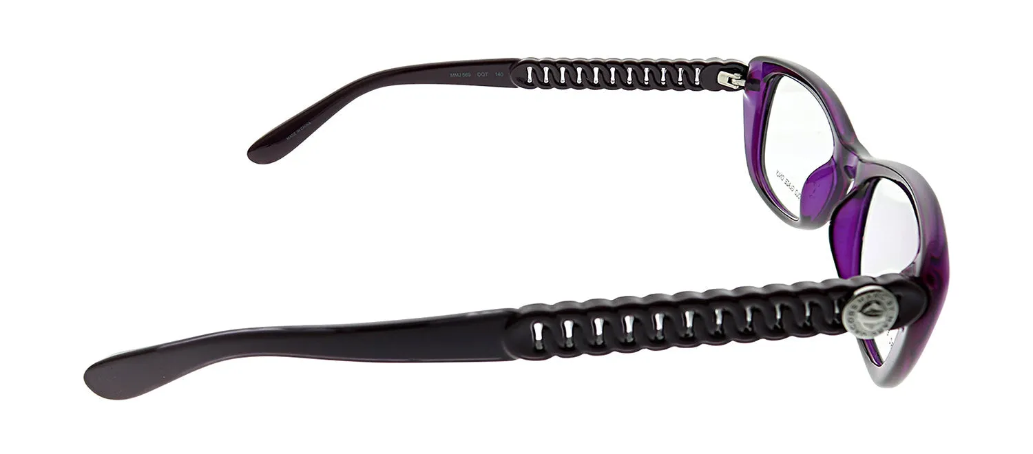Marc by Marc Jacobs MMJ 569 DQT Cat-Eye Plastic Violet Eyeglasses with Logo Stamped Demo Lenses sold by Gaffos product image thumbnail 3