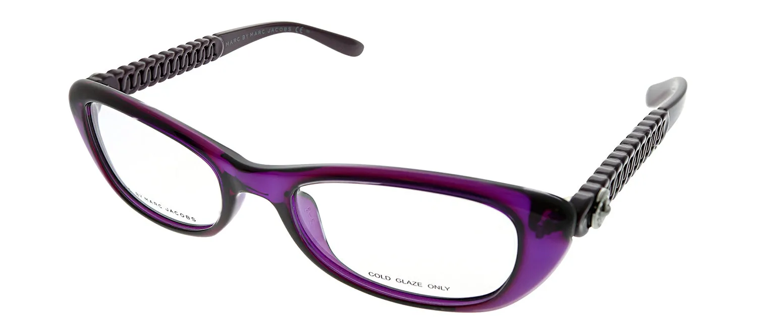 Marc by Marc Jacobs MMJ 569 DQT Cat-Eye Plastic Violet Eyeglasses with Logo Stamped Demo Lenses sold by Gaffos product image thumbnail 2
