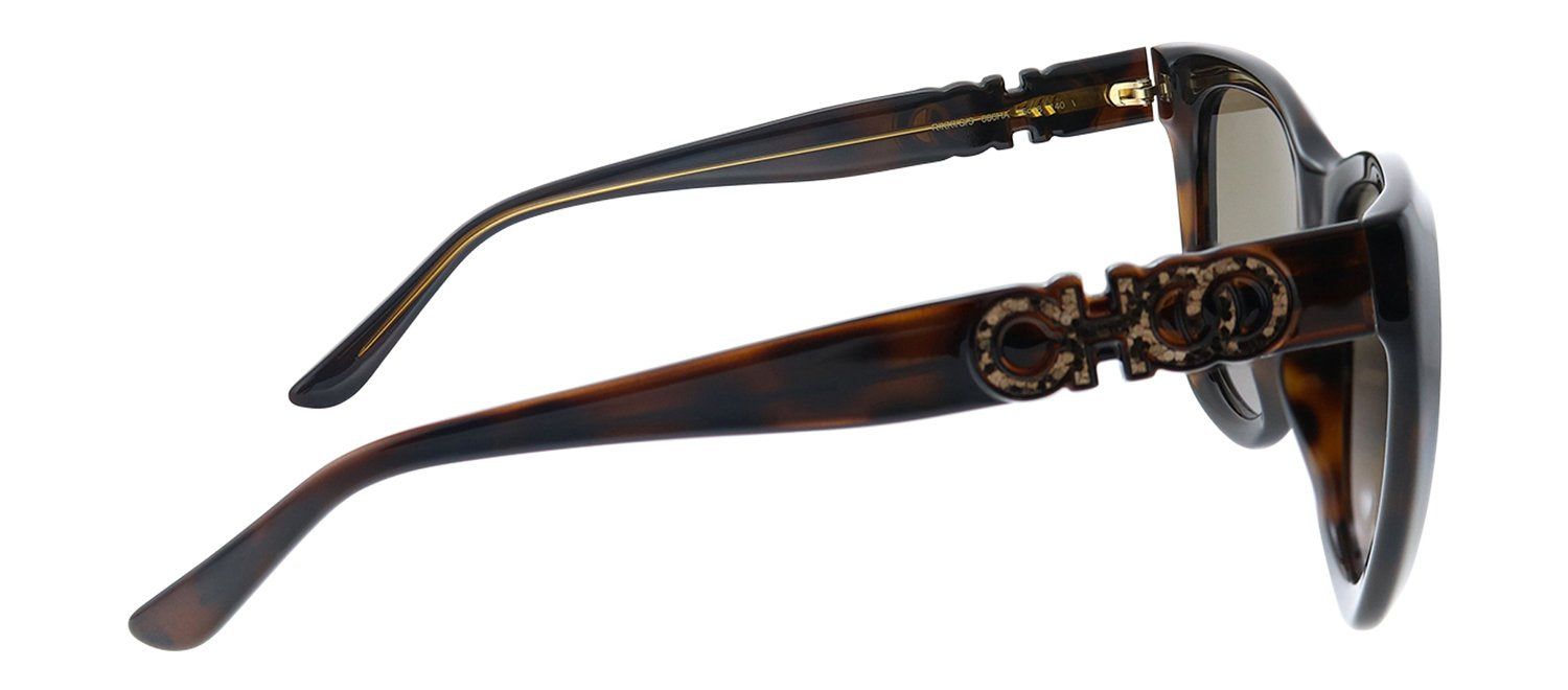 Jimmy Choo JC RIKKI/G/S 086 HA Cat-Eye Plastic Havana Sunglasses with Brown Gradient Lens sold by Gaffos product image thumbnail 3
