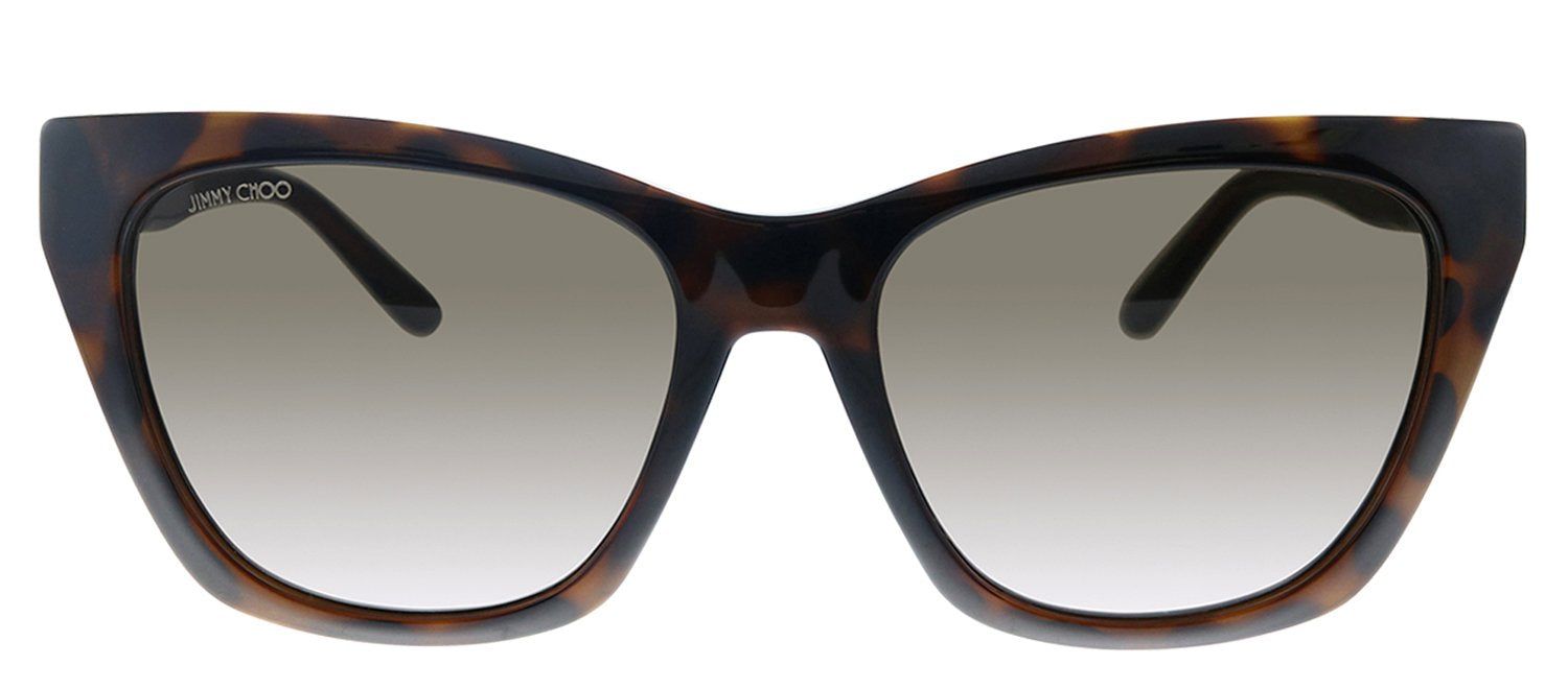 Jimmy Choo JC RIKKI/G/S 086 HA Cat-Eye Plastic Havana Sunglasses with Brown Gradient Lens sold by Gaffos