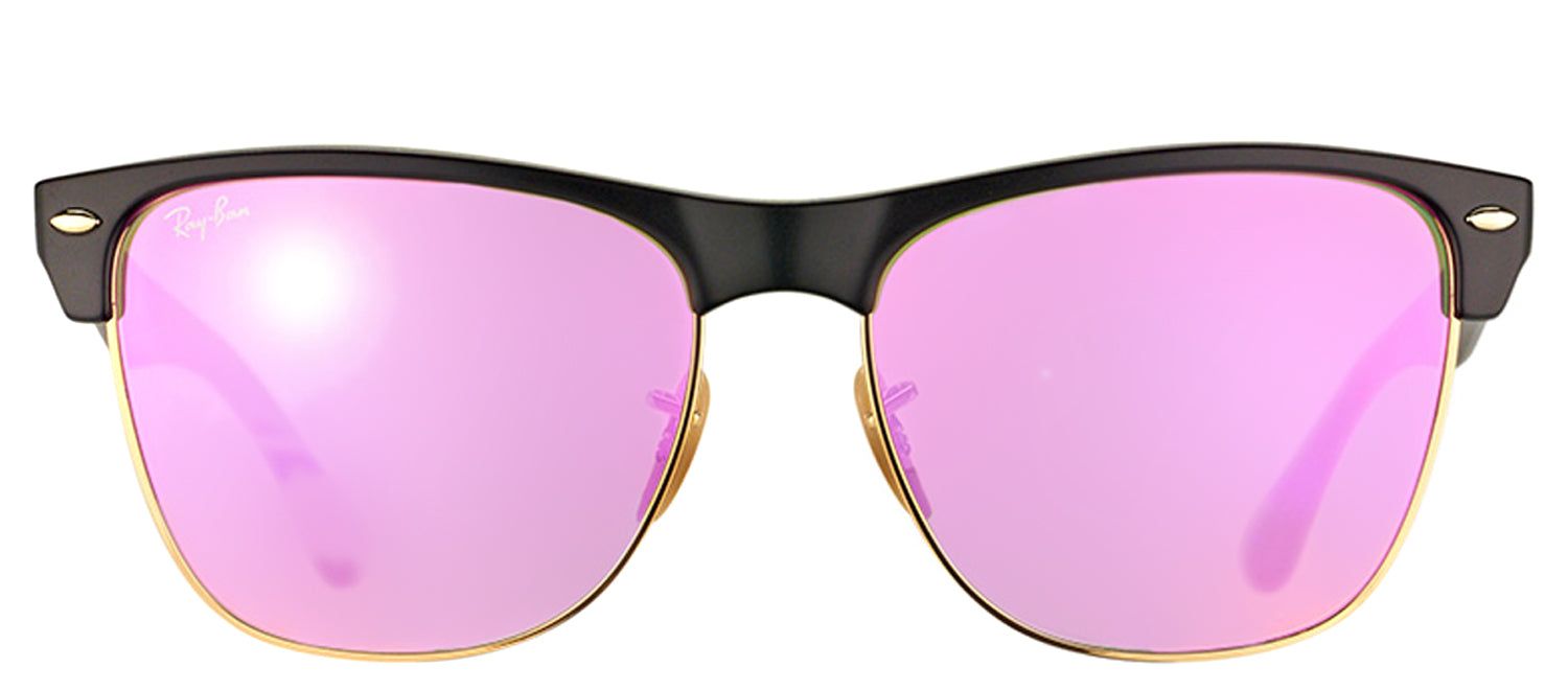 Ray-Ban RB 4175 877/30 Clubmaster Plastic Black Sunglasses with Silver Mirror Lens sold by Gaffos