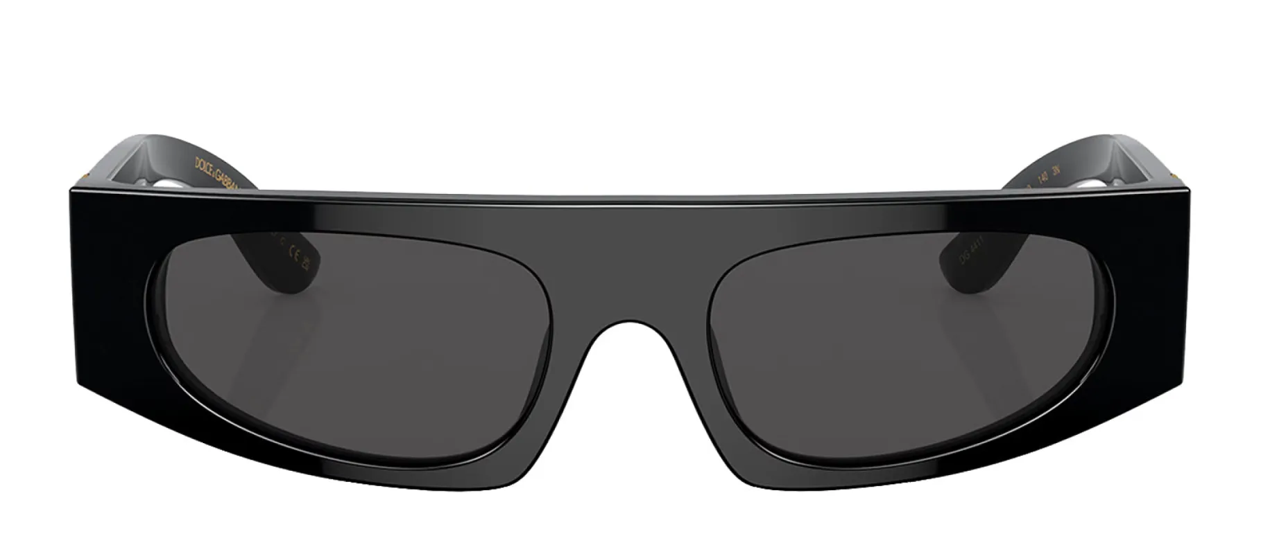 Dolce & Gabbana DG 4411 501/87 Rectangle Plastic Black Sunglasses with Grey Lens sold by Gaffos