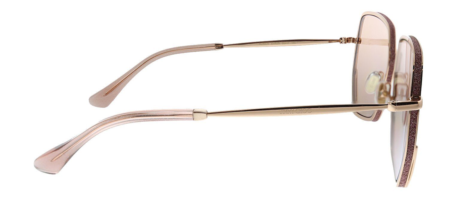 Jimmy Choo JC ALINE/S EYR 2S Square Metal Gold Sunglasses with Pink Mirror Lens sold by Gaffos product image thumbnail 3