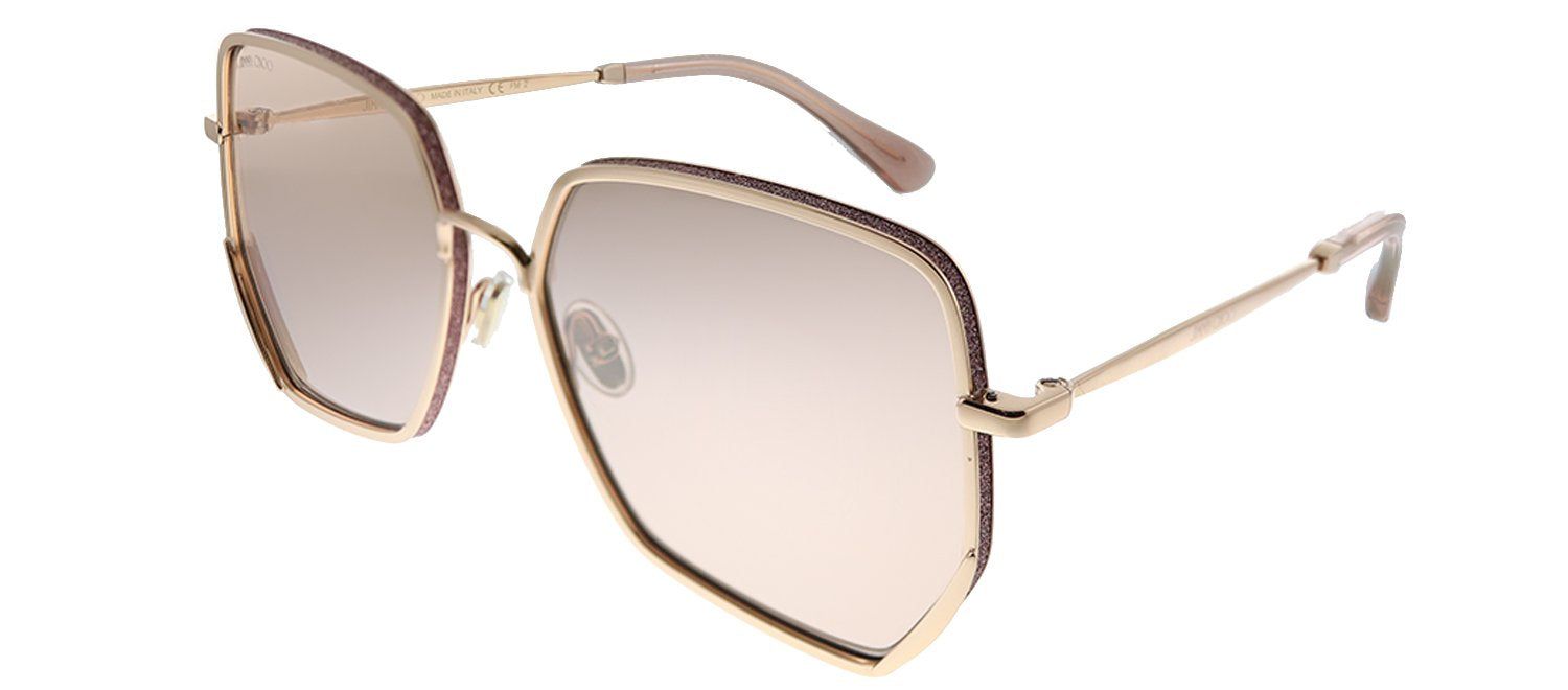 Jimmy Choo JC ALINE/S EYR 2S Square Metal Gold Sunglasses with Pink Mirror Lens sold by Gaffos product image thumbnail 2