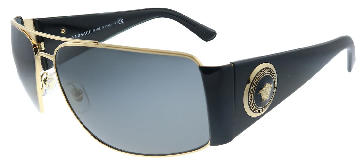 Versace VE 2163 100287 Aviator Metal Gold Sunglasses with Grey Lens sold by Gaffos product image thumbnail 2