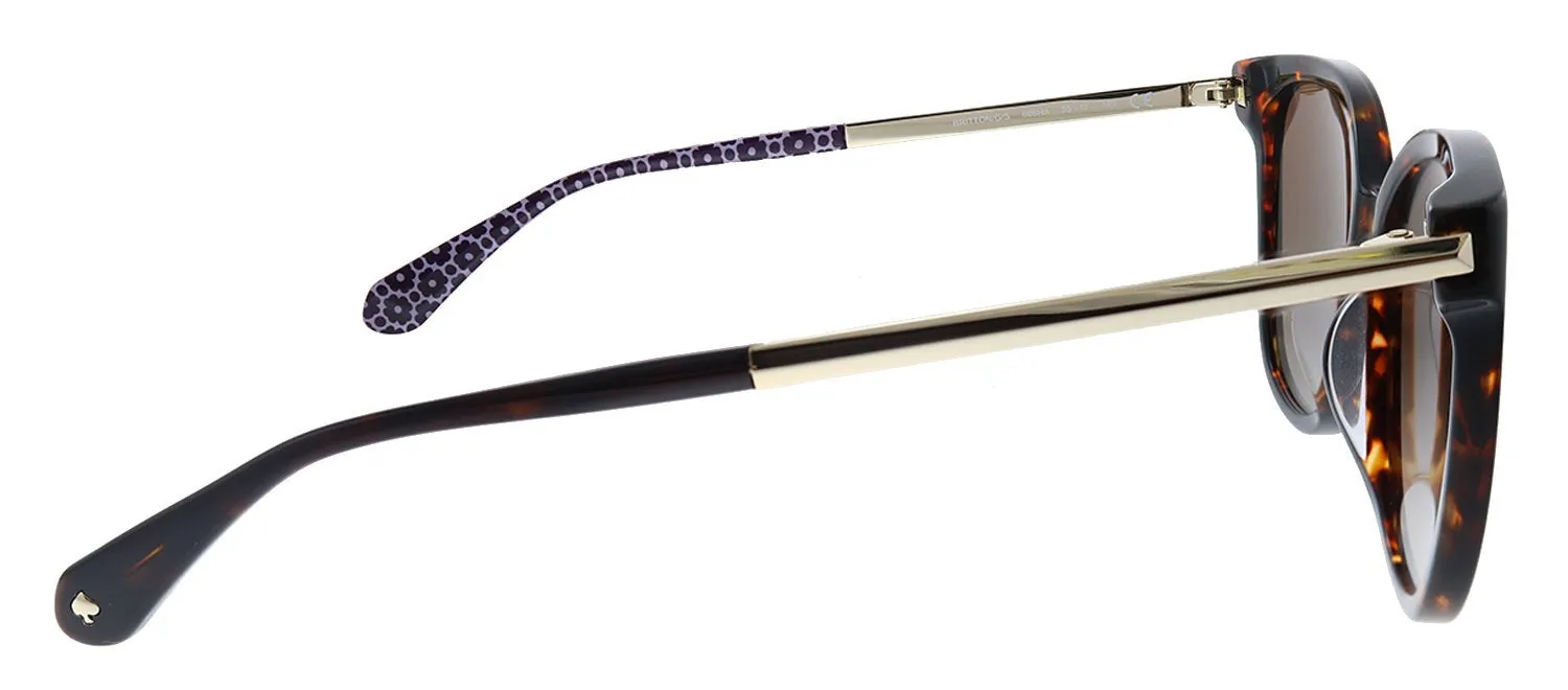 Kate Spade New York KS BRITTON/G/S 086 HA Square Plastic Havana Sunglasses with Brown Gradient Lens sold by Gaffos product image thumbnail 3