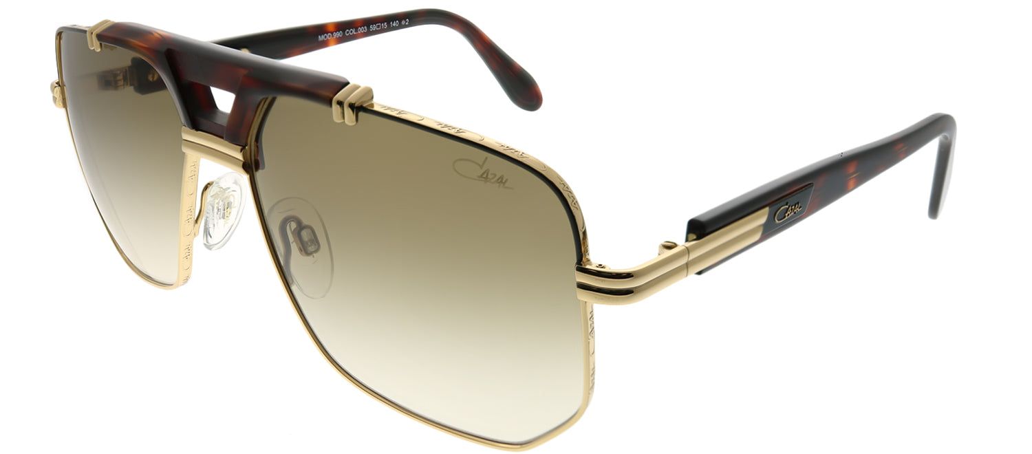 Cazal Cazal 990 003SG Aviator Metal Gold Sunglasses with Brown Gradient Lens sold by Gaffos product image thumbnail 2