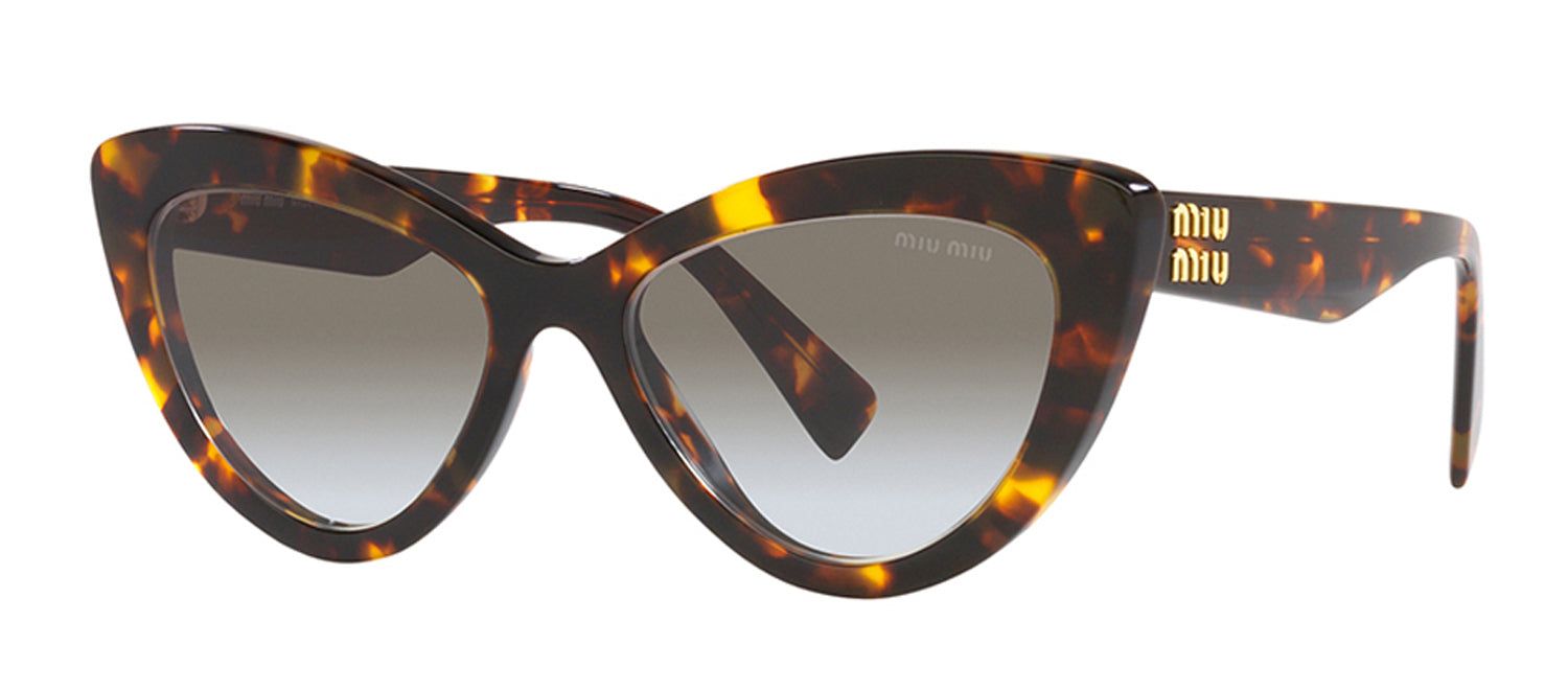 Miu Miu MU 04YS VAU0A7 Cat-Eye Plastic Honey Havana Sunglasses with Grey Shaded Lens sold by Gaffos product image thumbnail 2