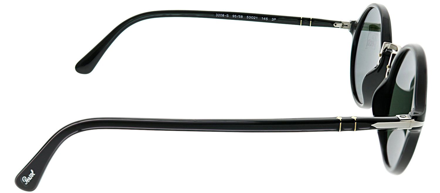 Persol PO 3208S 95/58 Round Plastic Black Sunglasses with Grey Lens sold by Gaffos product image thumbnail 3