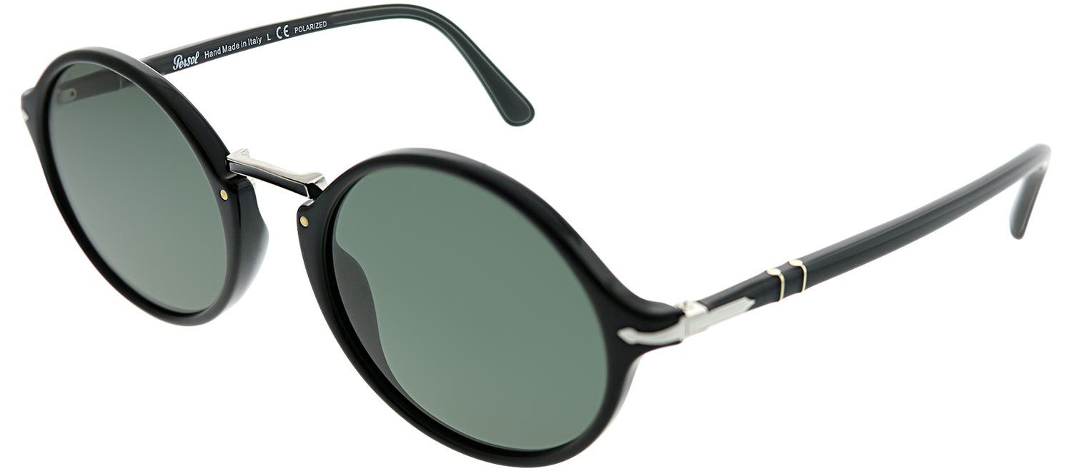 Persol PO 3208S 95/58 Round Plastic Black Sunglasses with Grey Lens sold by Gaffos product image thumbnail 2
