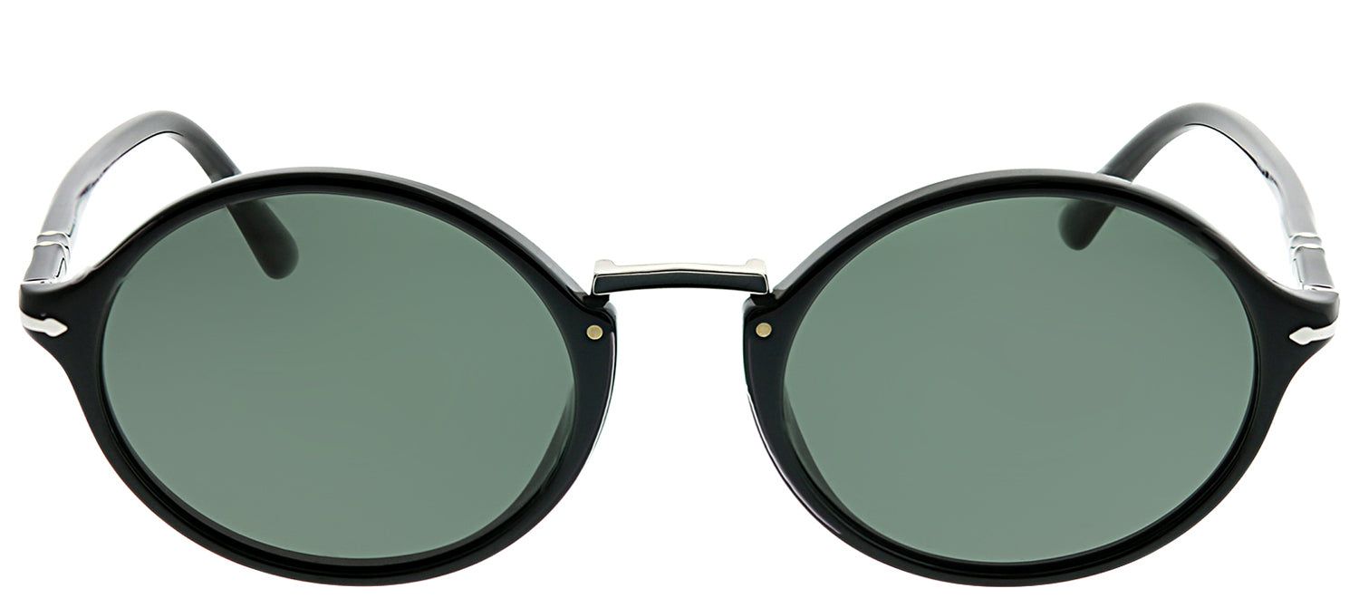 Persol PO 3208S 95/58 Round Plastic Black Sunglasses with Grey Lens sold by Gaffos