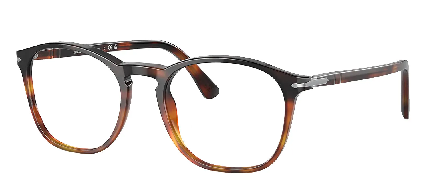 Persol PO 3007V 1160 Square Plastic Tortoise Eyeglasses with Logo Stamped Demo Lenses sold by Gaffos product image thumbnail 2