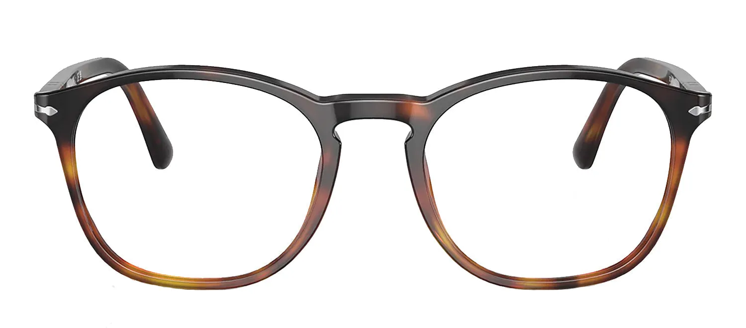 Persol PO 3007V 1160 Square Plastic Tortoise Eyeglasses with Logo Stamped Demo Lenses sold by Gaffos