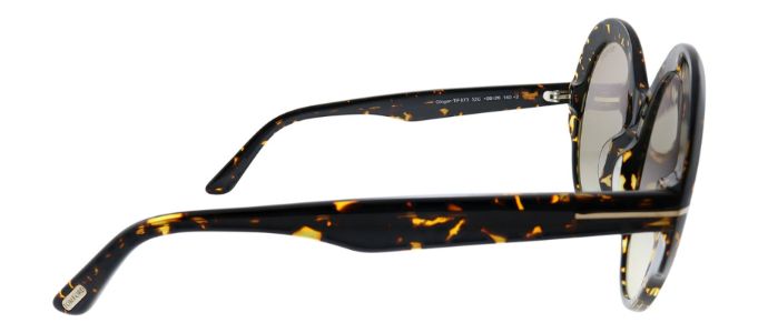 Tom Ford FT 0873 52C Round Plastic Havana Sunglasses with Grey Gradient Lens sold by Gaffos