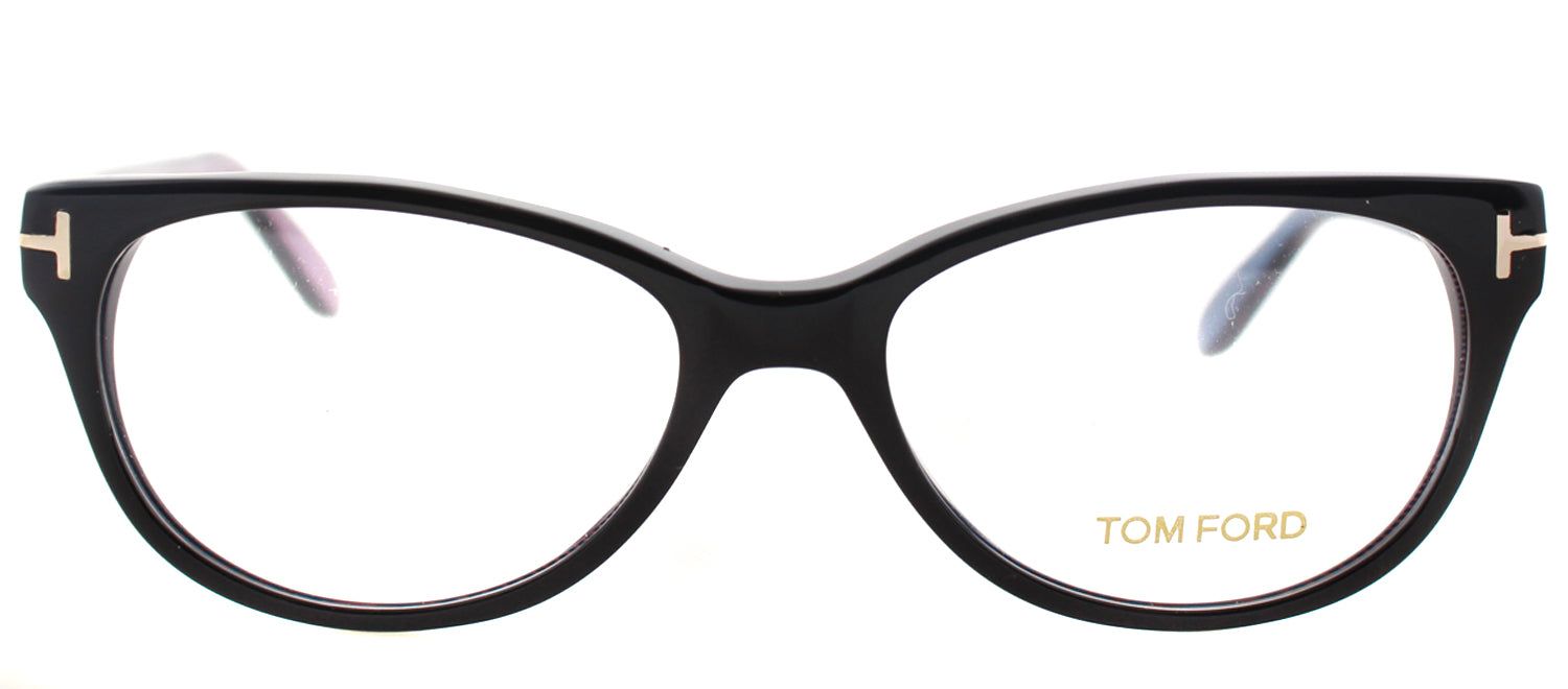 Tom Ford FT 5292 005 Round Plastic Black Eyeglasses with Demo Lens sold by Gaffos