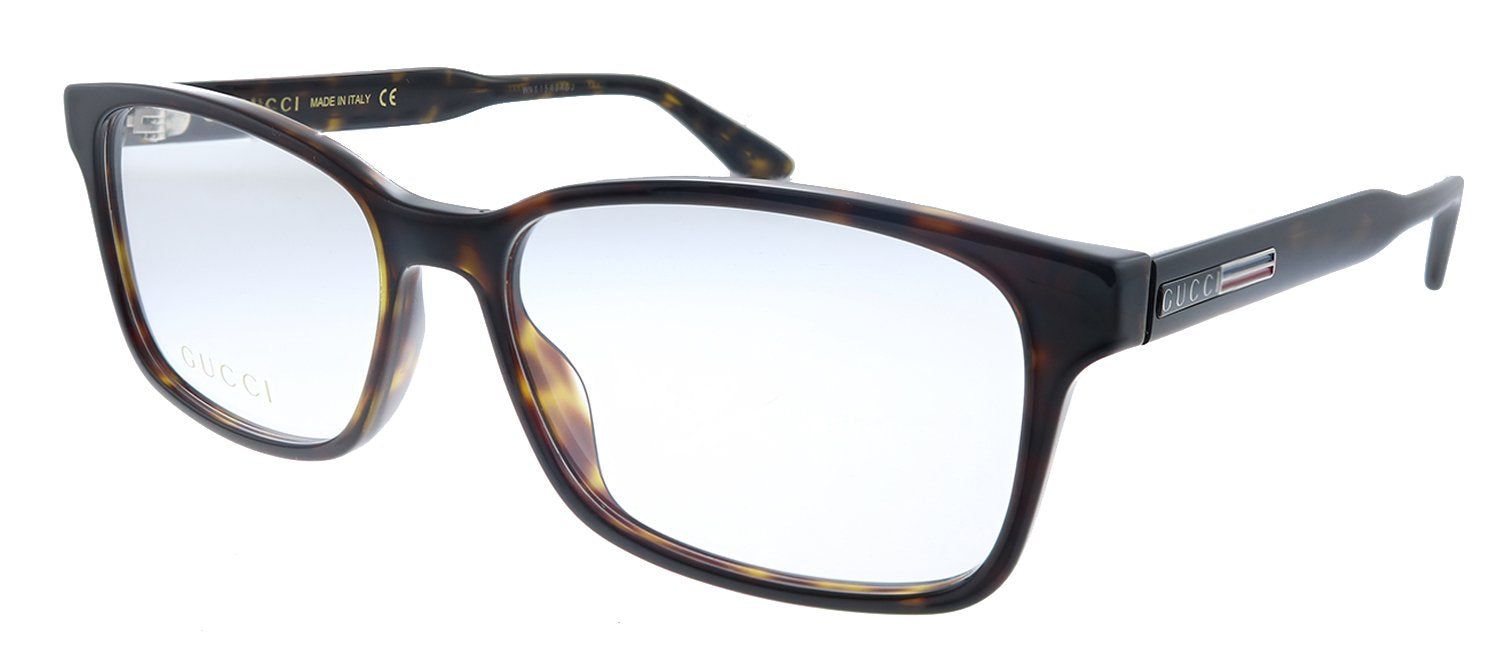 Gucci GG 0826O 005 Rectangle Acetate Havana Eyeglasses with Demo Lens sold by Gaffos product image thumbnail 2